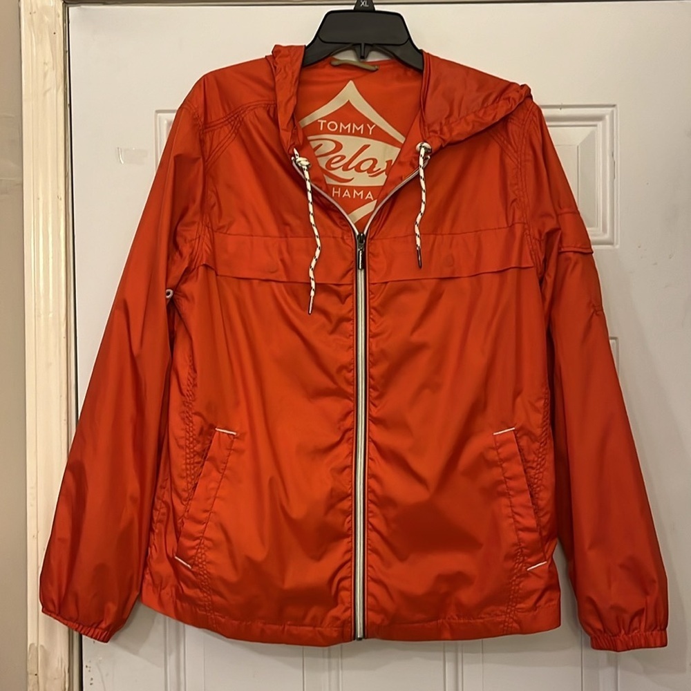 Tommy Bahama Orange Relax Windbreaker Size S